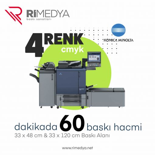 Konica C1060L 4 Renk 33x120 cm Dijital Baskı Makinesi